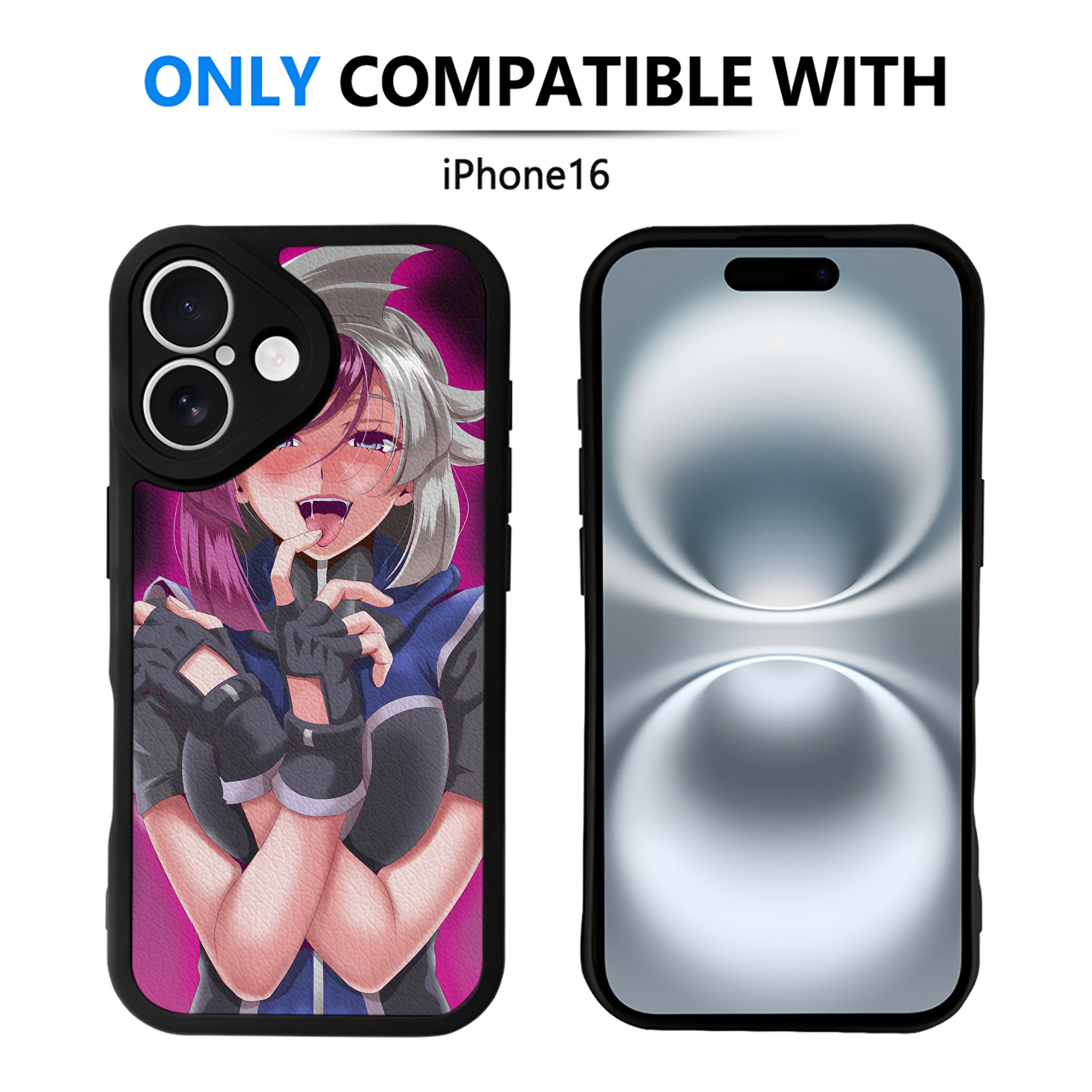 （画像用） 遊☆戯☆王 Yu-Gi-Oh! 【iPhone 16シリーズ対応】シリコンスマホケース（レザー調） 材質：シリコン